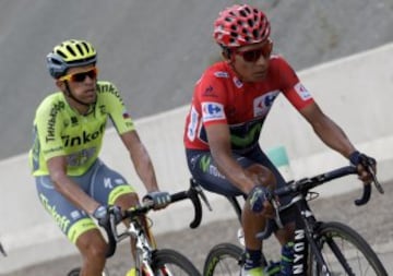 Alberto Contador y Nairo Quintana. 