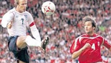 <b>HABILIDOSO. </b>El madridista David Beckham fue el gran protagonista del partido.