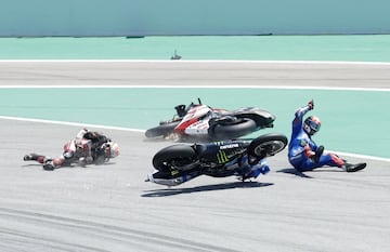 Las imágenes de la accidentada salida en Montmeló