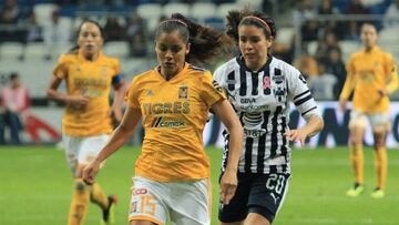 Ferral, la única jugadora en vestir la casaca de Tigres y Rayados