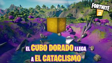 Fortnite: el cubo dorado llega a El Cataclismo en el centro de la isla
