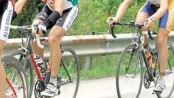 <b>PERSECUCIÓN. </b>Nicki Sorensen tiró un tiempo de su compañero Carlos Sastre y de Denis Menchov.