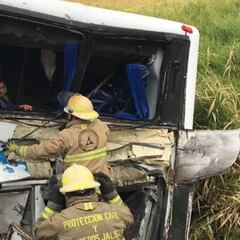 Sufre accidente autobús de Rayados de Altamira