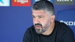 Gennaro Gattuso during the match between RCD Espanyol and Sevilla FC, corresponding to the week 7 of the Liga Santander, played at the RCDE Stadium on 02th Octoberr 2022, in Barcelona, Spain. (Photo by Joan Valls/Urbanandsport /NurPhoto via Getty Images)