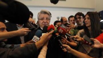 El presidente del Atlético de Madrid, Enrique Cerezo