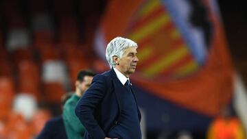 Soccer Football - Champions League - Round of 16 Second Leg - Valencia v Atalanta - Mestalla, Valencia, Spain - March 10, 2020  Atalanta coach Gian Piero Gasperini   UEFA Pool/Handout via REUTERS ATTENTION EDITORS - THIS IMAGE HAS BEEN SUPPLIED BY A THIRD