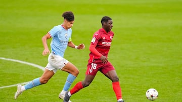 Sow, en un momento del partido.