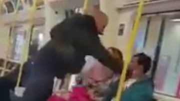 Agresión racista en el metro de Londres.