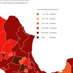 Mapa y casos de coronavirus en México por estados hoy 2 de agosto