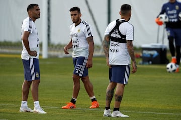 Entrenamiento de Argentina pensando en Croacia