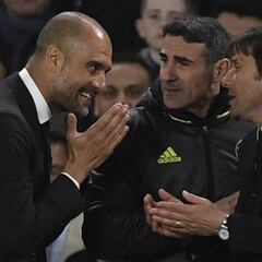 Guardiola se enfrentó al cuerpo técnico del Chelsea en el túnel