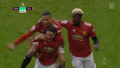 El golazo de Cavani al Fulham de vaselina desde su casa