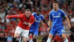 El jugador del Manchester United Wayne Rooney, fue titular ante el Chelsea.