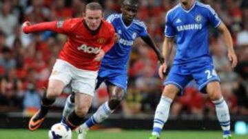 El jugador del Manchester United Wayne Rooney, fue titular ante el Chelsea.