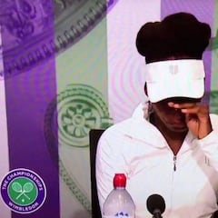 Venus Williams ganó a Mertens, se derrumbó y acabó llorando