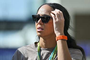 Katarina Johnson-Thompson, deportista británica que compite en atletismo, especialista en la prueba de heptatlón.​