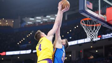 The Oklahoma City Thunder closed out their regular season home slate with a win over the Los Angeles Lakers who saw Luka Doncic ejected in the 4th quarter.