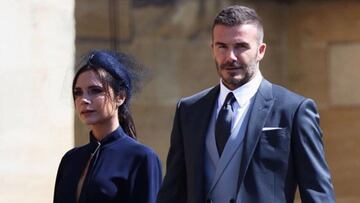 David y Victoria Beckham en la boda del pr&iacute;ncipe Harry y Meghan Markle.