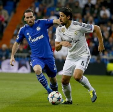 Sami Khedira con Christian Fuchs.