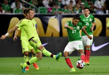 México y Venezuela empataron a 1 en el NGR Stadium de Houston en la Copa América Centenario de 2016.