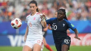 D&aacute;maris en un partido ante Francia con la Selecci&oacute;n Sub-20.