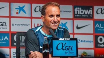 Jagoba Arrasate, entrenador del Mallorca, en la previa del partido contra el Sevilla.