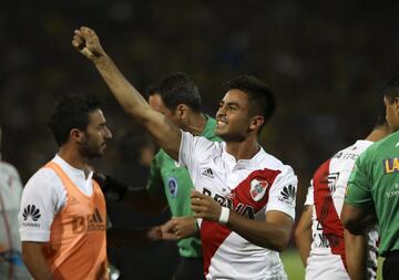 1-0. Gonzálo Martínez celebró que marcó el primer gol de penalti.