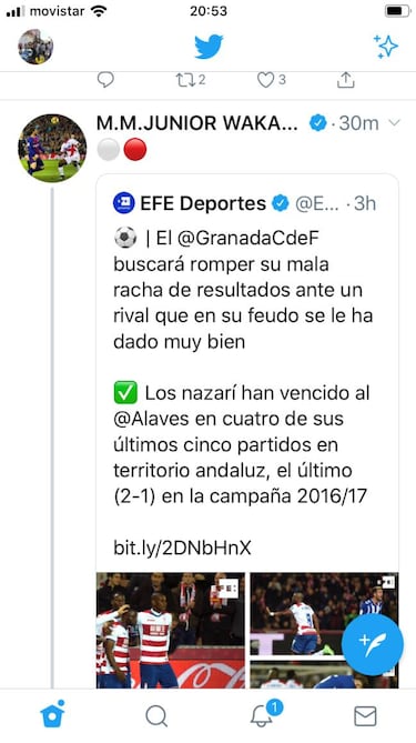 Wakaso enfada a la afición con un tuit sobre su etapa en Granada