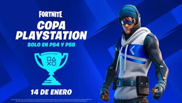 Anuncio oficial de la Copa PlayStation de enero 2022 en Fortnite