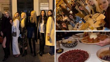 Cena antes del PSG: así fue la quedada entre algunas parejas
de los futbolistas del Madrid