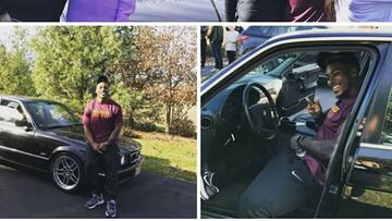 Corey Clement se llevó el BMW de su profesora en una apuesta