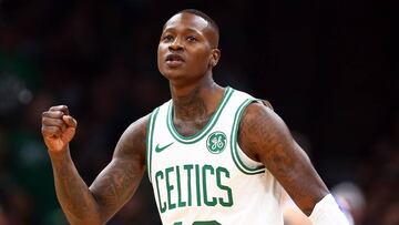 Terry Rozier, durante un partido con los Celtics