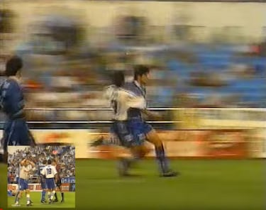 En 1997 el delantero del Zaragoza fue sancionado por una agresión a Pompei, jugador del Real Oviedo. 