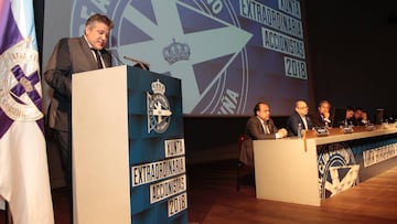 Miguel Otero, durante su intervenci&oacute;n en la Junta de accionistas.