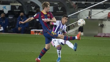 De Jong, en el partido ante el Valladolid.