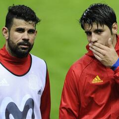 Morata y Costa: competencia en el Atlético... y para la Selección