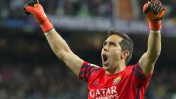 21/11/15 PARTIDO PRIMERA DIVISION 
 REAL MADRID - BARCELONA
 ALEGRIA CLAUDIO BRAVO