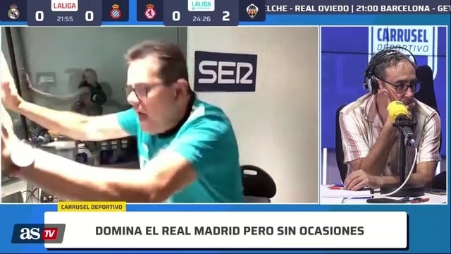 Es tal la dimensión del gol de Militao que Roncero reacciona de la manera más salvaje que hemos visto