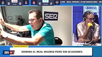 Es tal la dimensión del gol de Militao que Roncero reacciona de la manera más salvaje que hemos visto