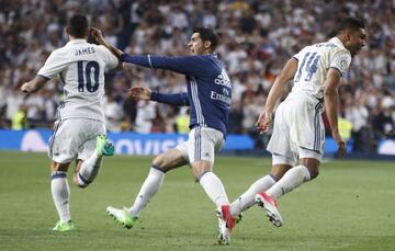 Álvaro Morata con James Rodríguez
