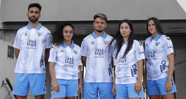 Aire retro y homenaje a Dinamarca en las nuevas equipaciones del Málaga