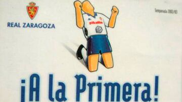 Carnet de abonado de la temporada 2002-03. El Real Zaragoza tuvo esa campa&ntilde;a 24.108 socios.