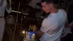 Cristiano’s bizarre method of blowing out birthday candles leaves fans in shock