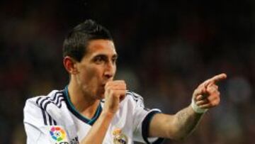Di María celebró así el gol de Di María.
