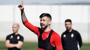 Álvaro Vadillo durante un entrenamiento.