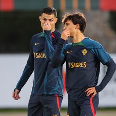 João Félix y Cristiano, diferentes medios para un mismo fin