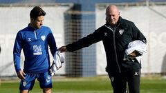 Pepe Mel, durante un entrenamiento.