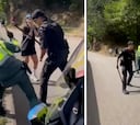 Graban el momento de máxima tensión entre los manifestantes y la Guardia Civil: porrazos, golpes...
