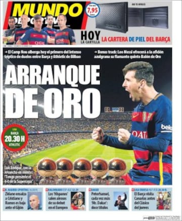 Portadas de la prensa mundial