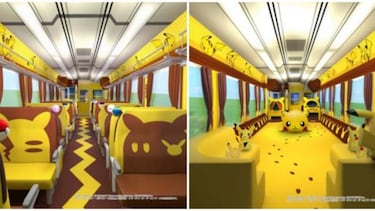 Rediseñan el tren oficial de Pokémon en Japón